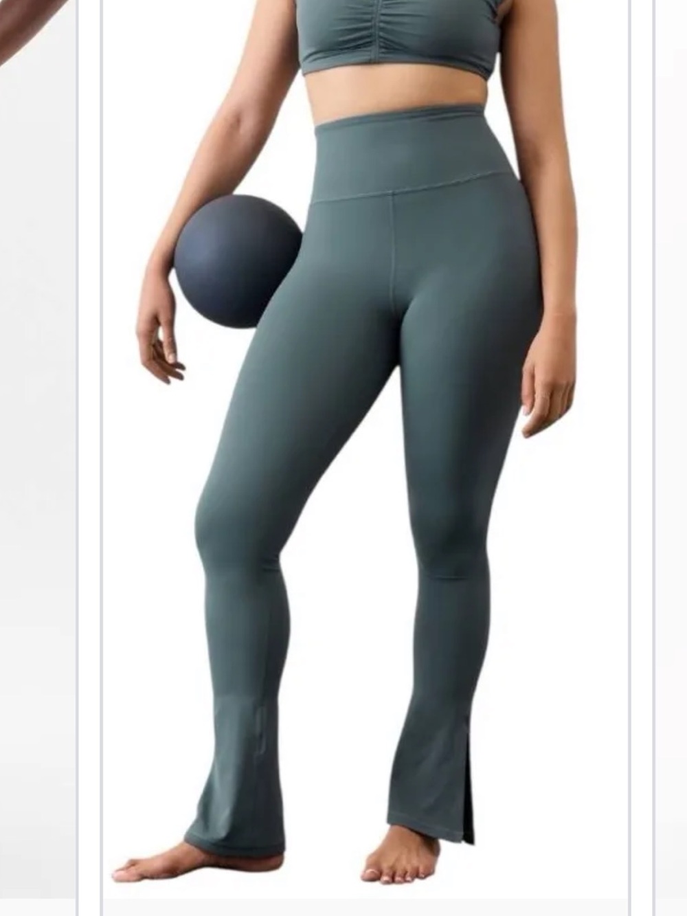 Athleta elation ultra high with split in Eden
